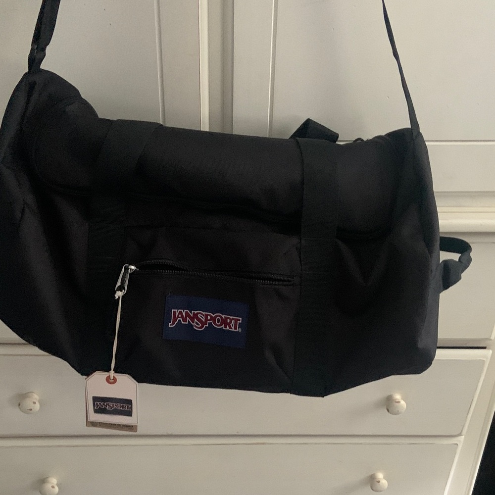 JanSport Black Duffel Bag for Men